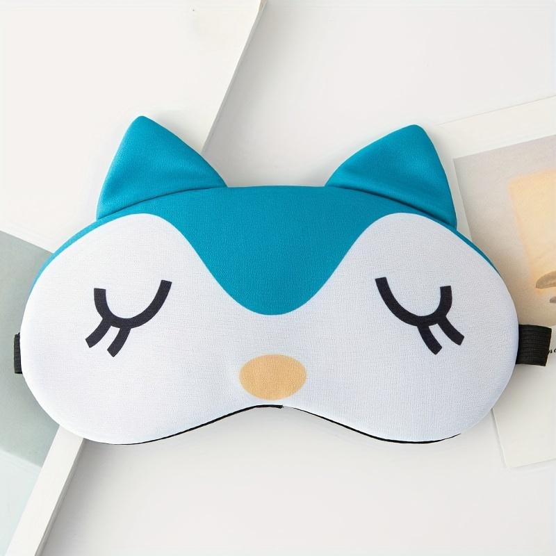 Cute Cartoon Animal Adjustable Sleeping Eye Mask, Travel Sleep Nap Eye Mask Shading Eye Mask, Blackout Sleep Eye Mask Sleeping Eye Mask Comfortable Design Sleeping Eye Mask, Suitable for Night Sleep Air Travel and Nap Soft Eye Mask