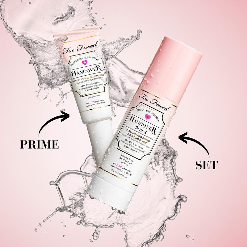 Too Faced Hangover 3-in-1 Hydrating Brightening Replenishing Primer & Setting Spray