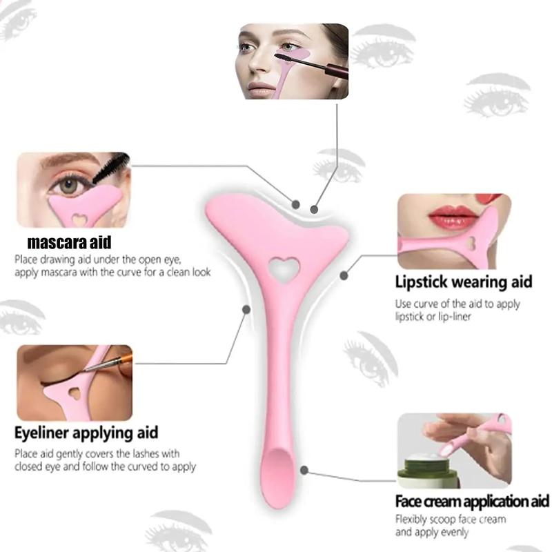 2pcs Reusable Silicone Eyeliner Stencil, Reusable Eye Makeup Aid Tool, Professional Makeup Tools for Women