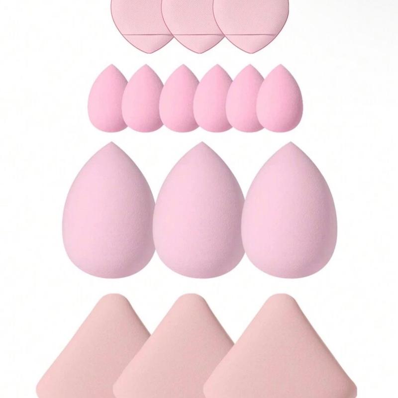 Ultimate Pink Makeup Kit with 20pcs Brush Sets, 6pcs Sponges, and Triangle Powder