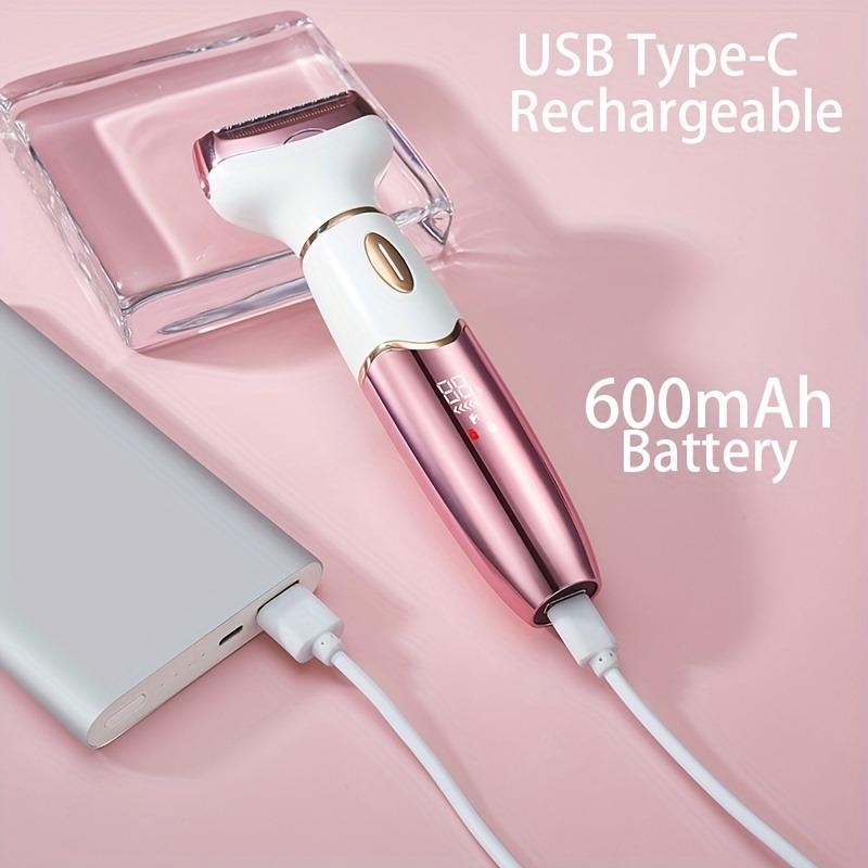 4 in 1 Electric Hair Removal Tool, 1 Box Body Hair Removal Epilator, Nose Hair & Eyebrow Trimmer, Gentle Cordless Trimmer Razor, Gifts for Women