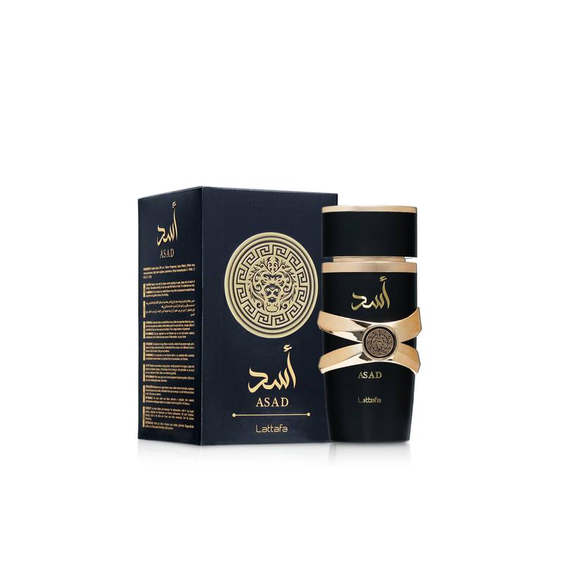 Lattafa Perfumes Asad + Khamrah EDP 100ml (3.4 Oz) & Qaed Al Fursan EDP 90ml (3.04 Oz) - Long Lasting Men's Fragrance Bundle -  Fragrance Value Bundle - Luxury Fragrance Gift Set For Men