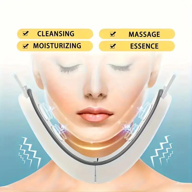 Portable Face Lifting Massager, 1 Box V Line Face Lift Massager, Double Chin Reducer, Facial Shaping Massager with Gentle Vibrations for Women
