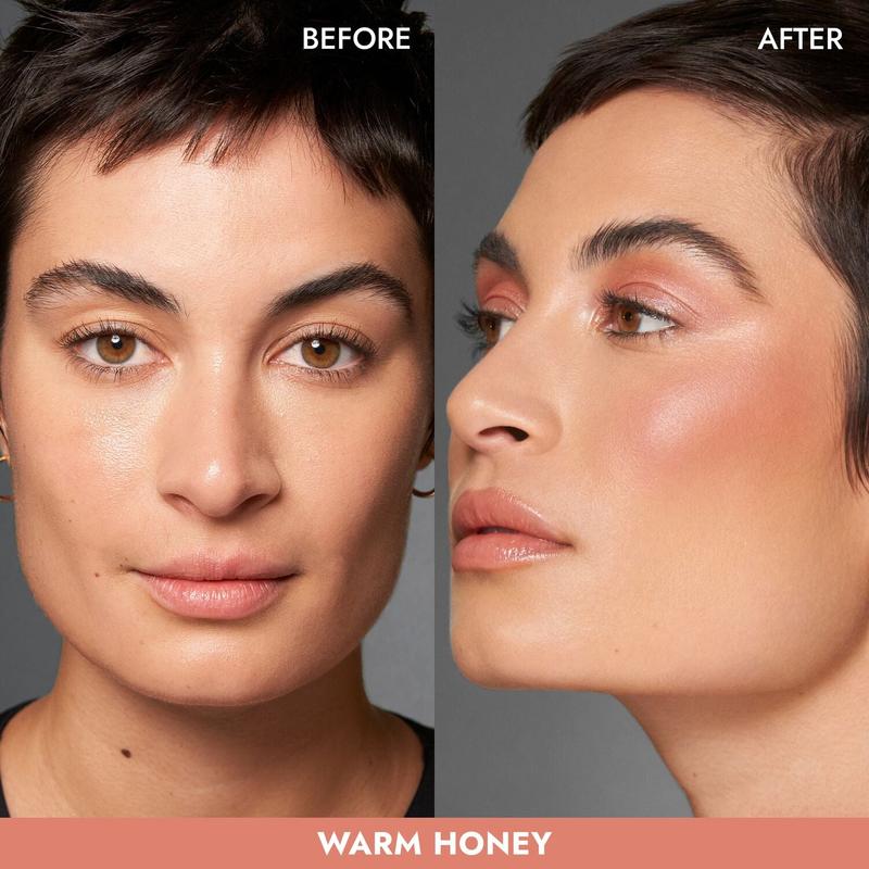 Monochromatic Cheek Duo Blush - Matte & Shimmer Powder Blush Makeup Matte