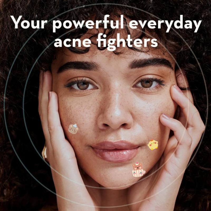 Cute Animals Pattern Acne Care Patches, 80pcs box Gentle Acne Cover Patches, Moisturizing Skin Care Product for Women, Christmas Gift