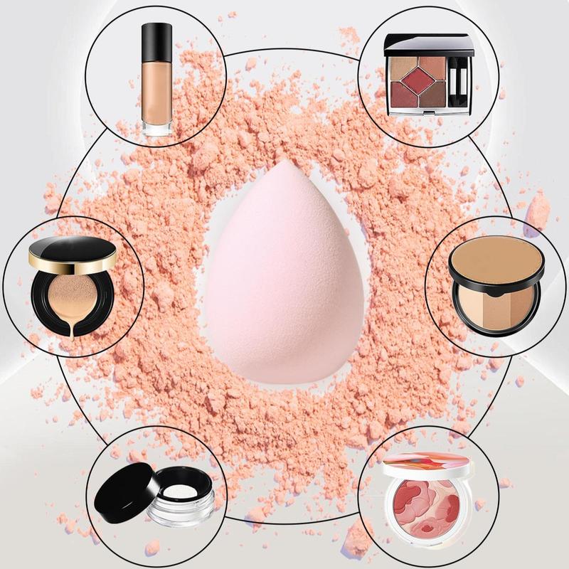 Makeup Tool Set, 55pcs set Including 25 Makeup Brushes & 10 Beauty Blenders & 15 Makeup Puff & 1 Headband 2 Wristbands and 2 Face Wash Sponges, Professional Makeup Tools for Beginners