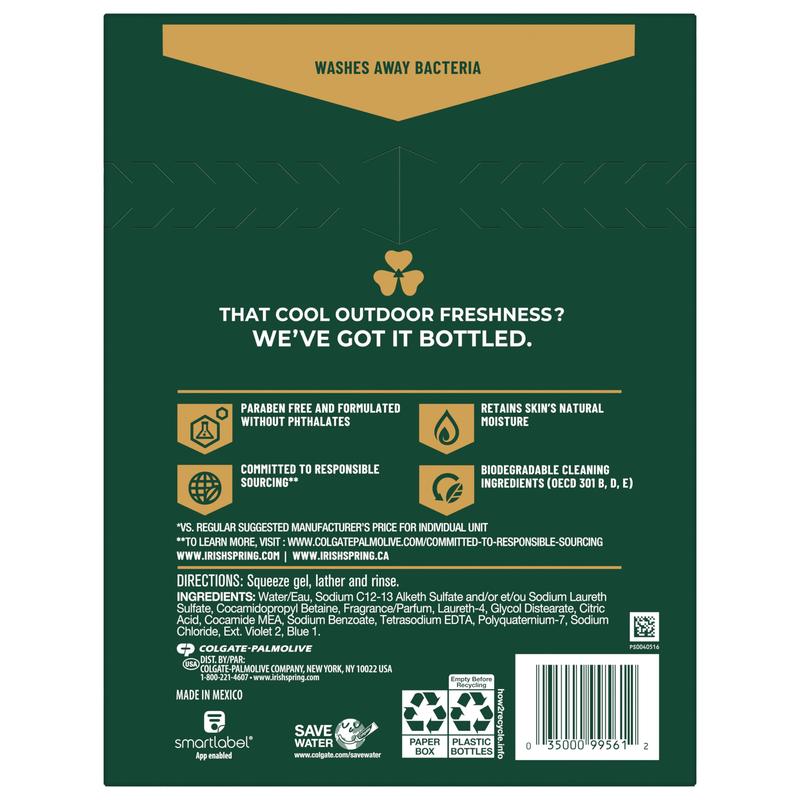 Irish Spring Moisture Blast Body Wash for Men, 20 Fl Oz (Pack of 2)